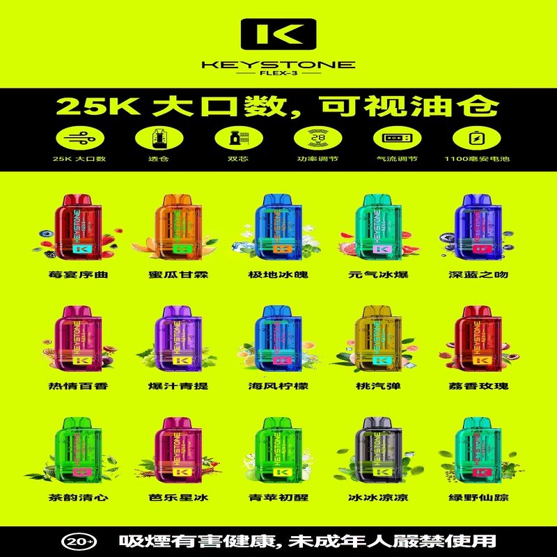 KEYSTONE FLEX-3 鑰石大容量25000口專彈專機套裝:圖片 2